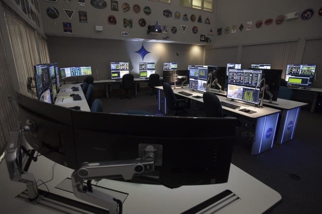 NASA Hangar AE control room installation
